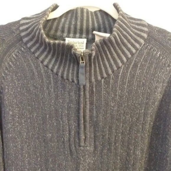 Timberland Mens long sleeves sweater pullover quater zip size XL TG - Picture 6 of 8